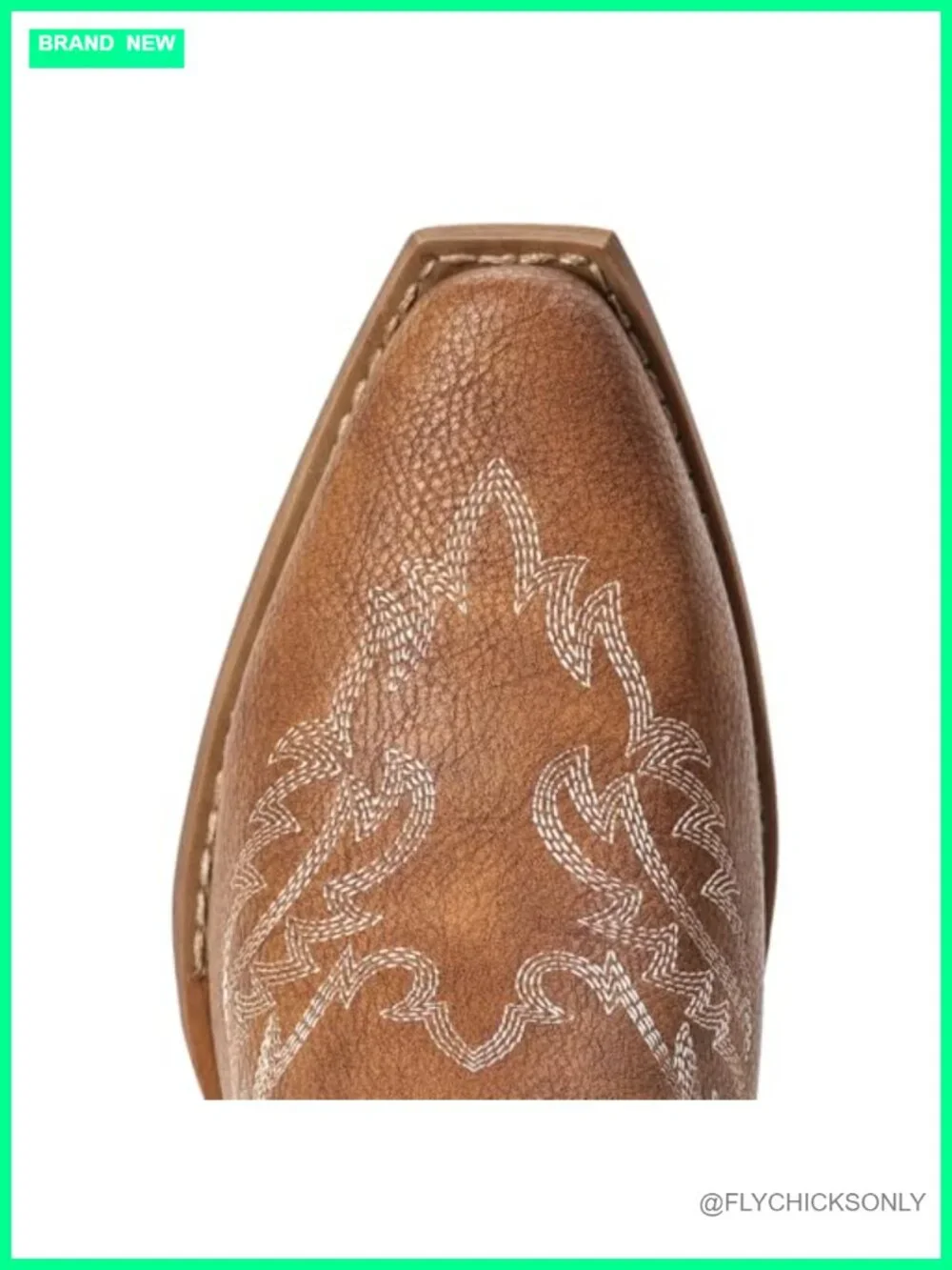 Faux Leather Ankle Cowgirl Booties with Chunky Heel